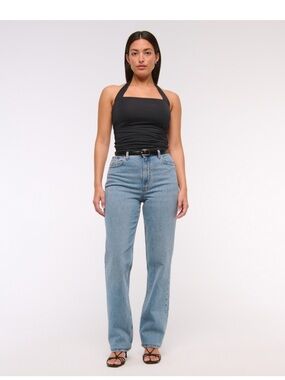 Abercrombie & Fitch Curve Love 90s Straight Ultra High Rise - 32